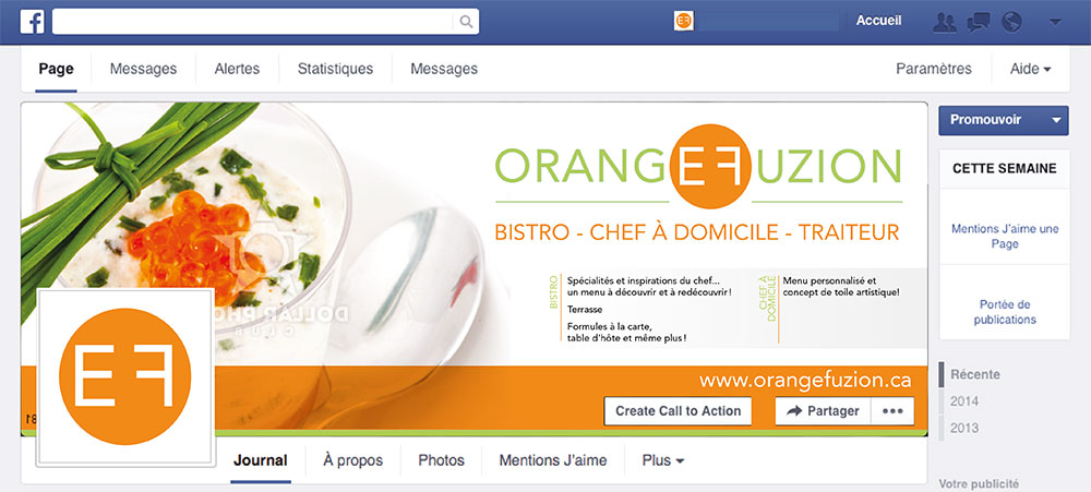 Visuel Facebook pour Orange Fuzion