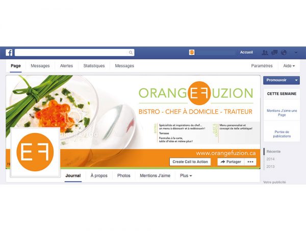 Visuel Facebook pour Orange Fuzion