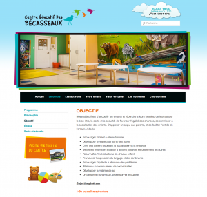 Site Web Centre éducatif des Bécasseaux
