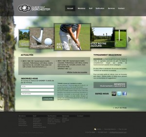 Site web Golf Dorchester