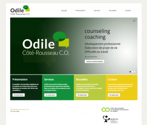 Site Web Odile Côté Rousseau
